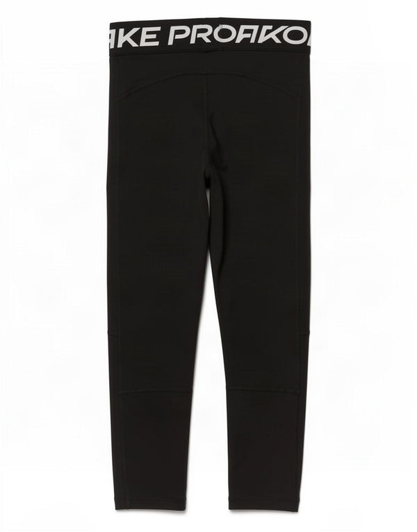 Nike Girls Dri Fit Graphic Leggings 12-13 Years Large Black
