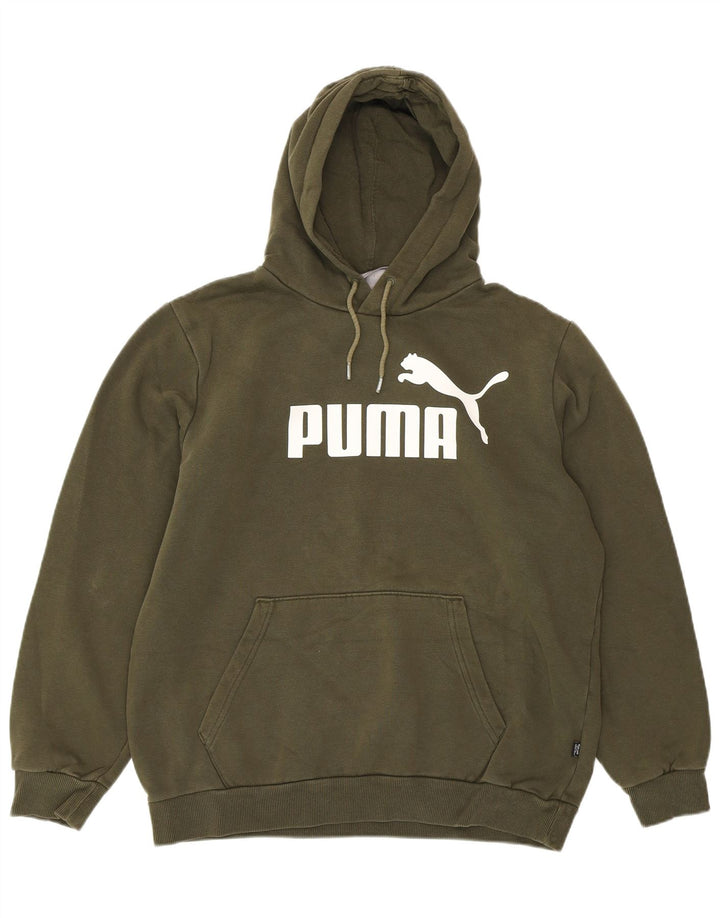PUMA Ženska prevelika majica s kapuljačom s kapuljačom UK 14 Srednji kaki elastin