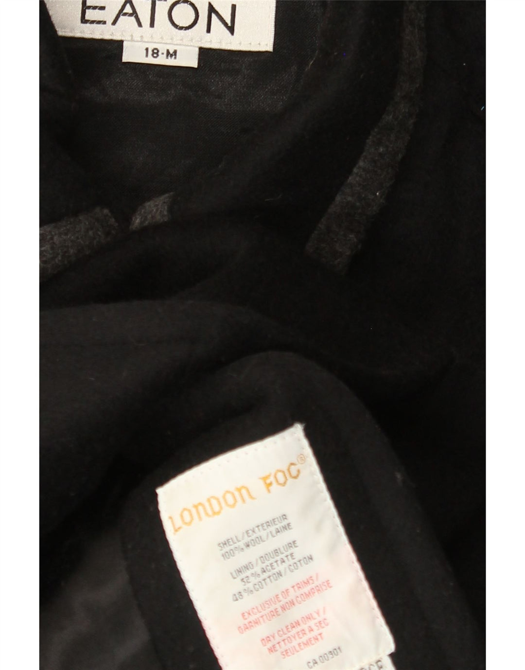 LONDON FOG Ženski kaput US 18 2XL crna vuna