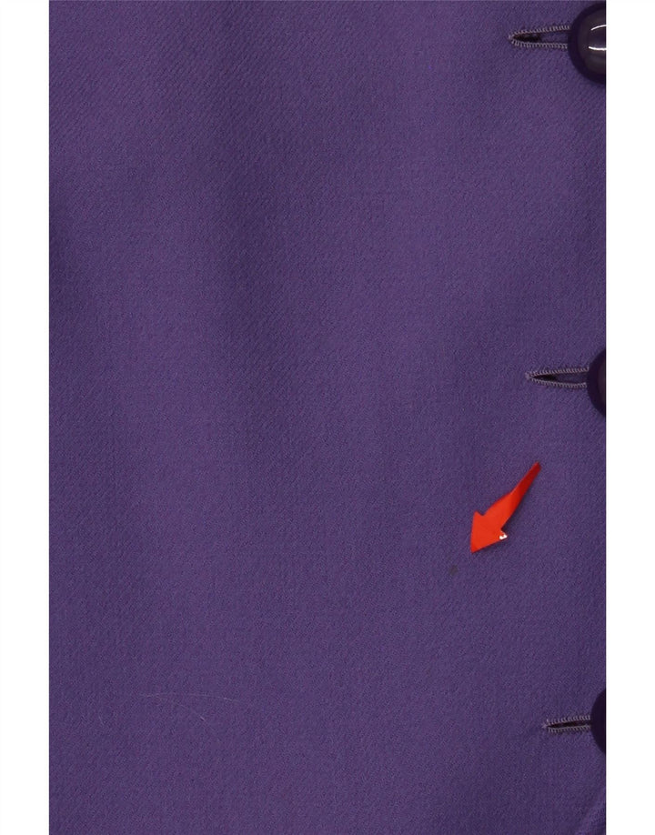 VINTAGE Ženska jakna sa 4 gumba UK 16 Velika ljubičasta