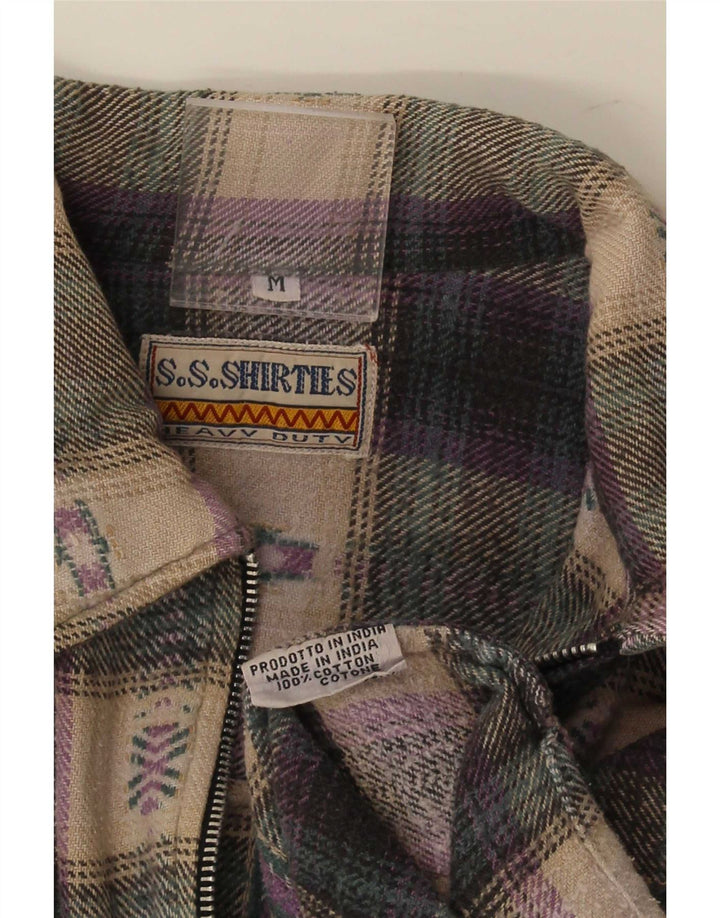S.S.Shirties Muška široka flanelska košulja srednje šarene kare