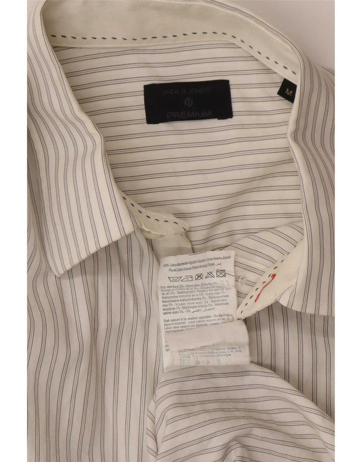 Jack & Jones muška košulja srednje bijele pruge, pamuk