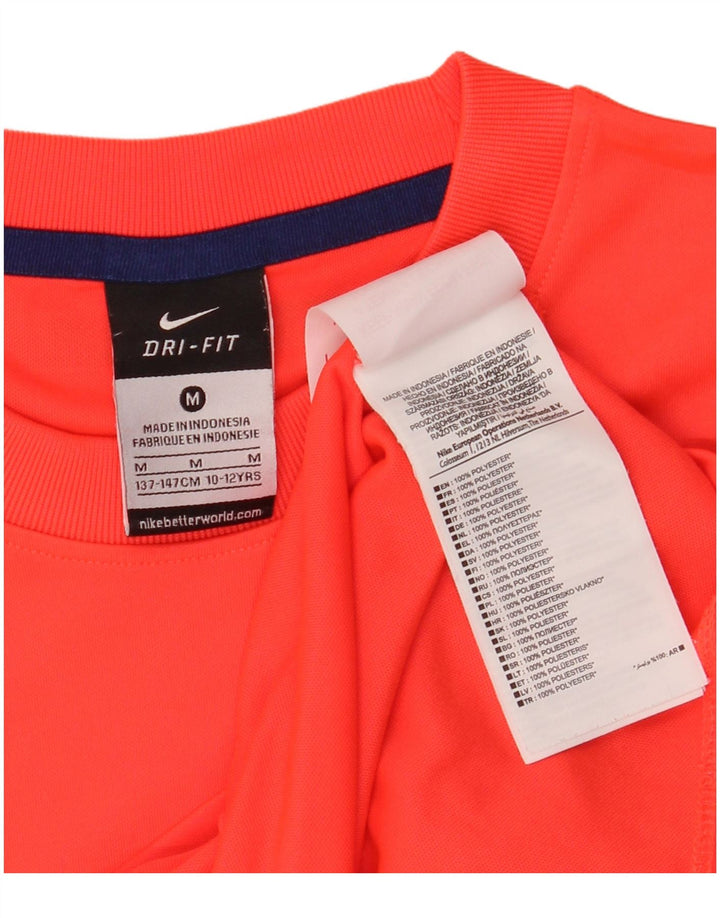NIKE Boys Barcelona Graphic T-Shirt Top 10-11 Years Medium Orange