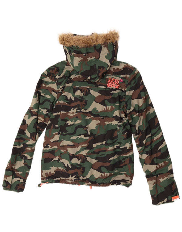 Superdry ženska jakna s vjetrovkom UK 10 Mala zelena kamuflažna