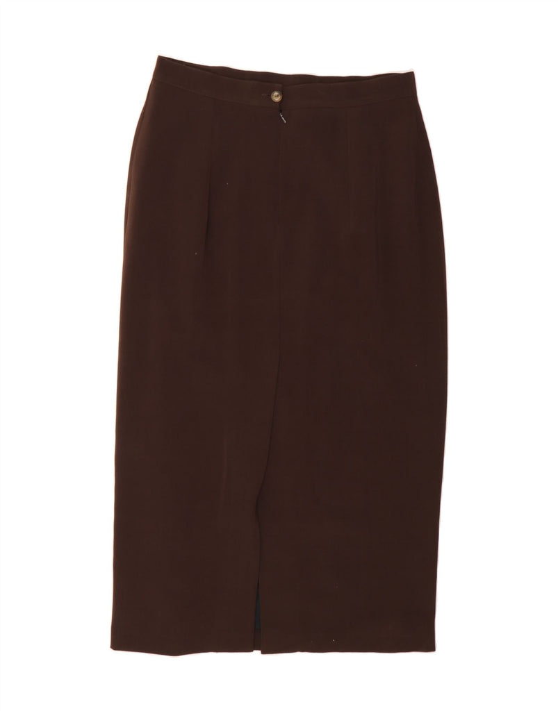 JOHN BENTLEY Womens 4 Button 2 Piece Skirt Set UK 16 Large W34  Brown Vintage John Bentley and Second-Hand John Bentley from Messina Hembry 