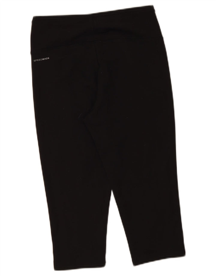 Reebok ženske kapri tajice UK 8/10 male crne poliesterske