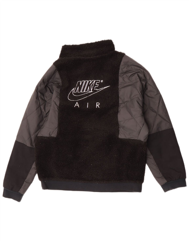 Nike Boys Pullover Fleece Jacket 13-14 Years XL Black Poliester