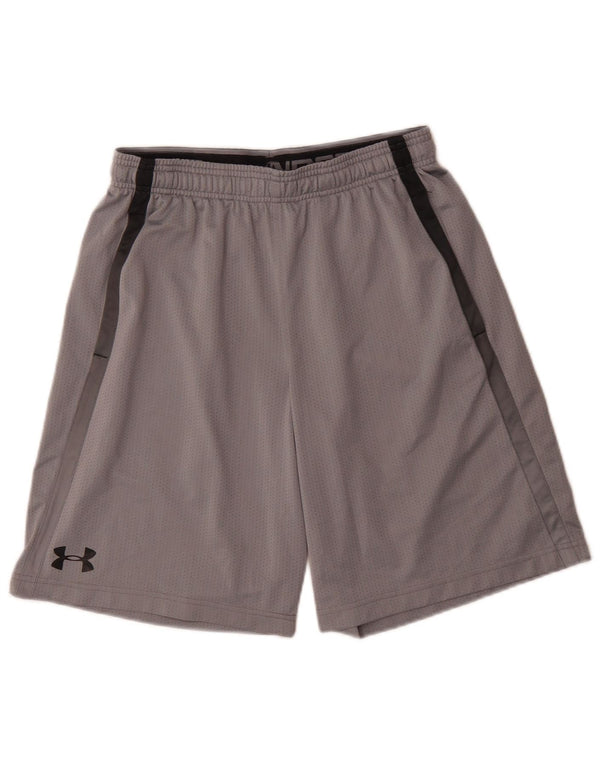 Under Armour muške široke sportske kratke hlače srednje sive boje od poliestera
