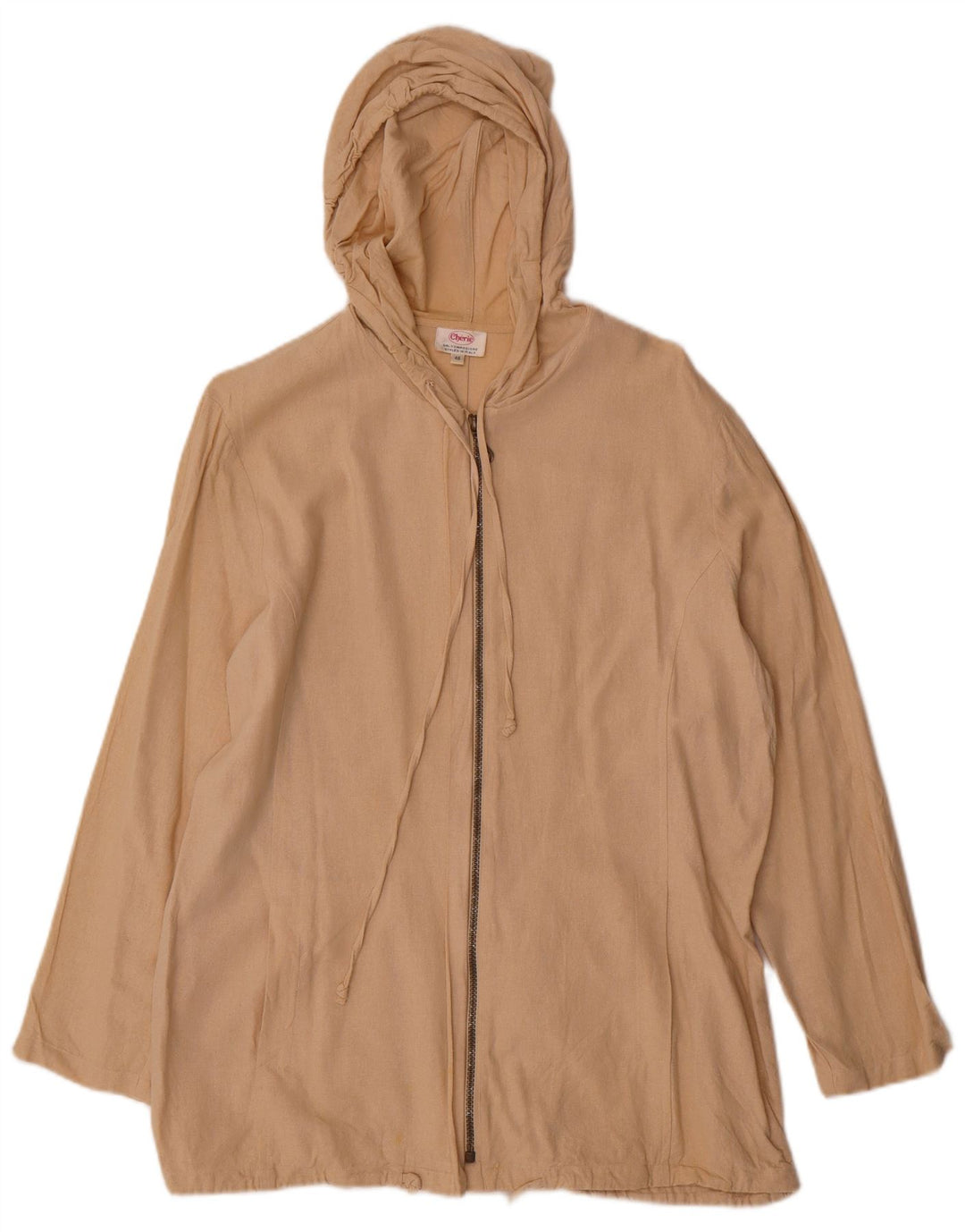 cherie ženska bomber jakna s kapuljačom IT 46 Large Beige Silk