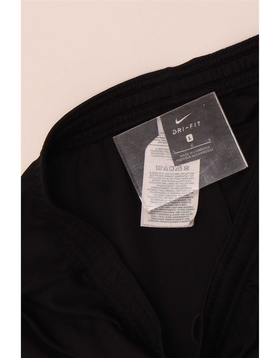 Nike muške Dri Fit sportske kratke hlače, veliki crni poliester
