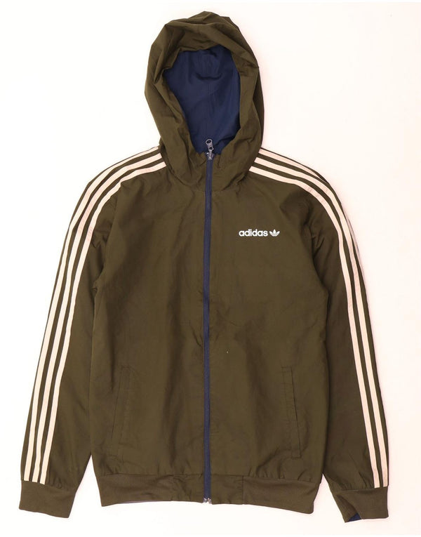 Adidas muška trenirka s kapuljačom na dvije strane, gornja jakna XS kaki boja