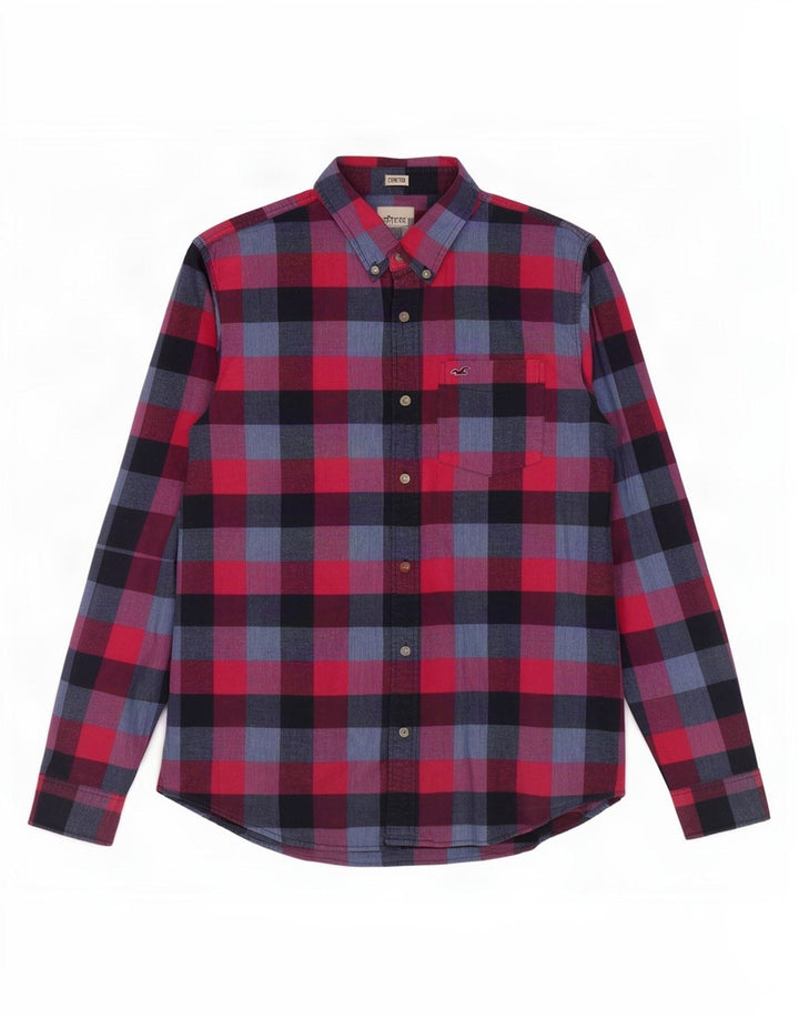 Hollister muška košulja 2XL crveni karirani pamuk