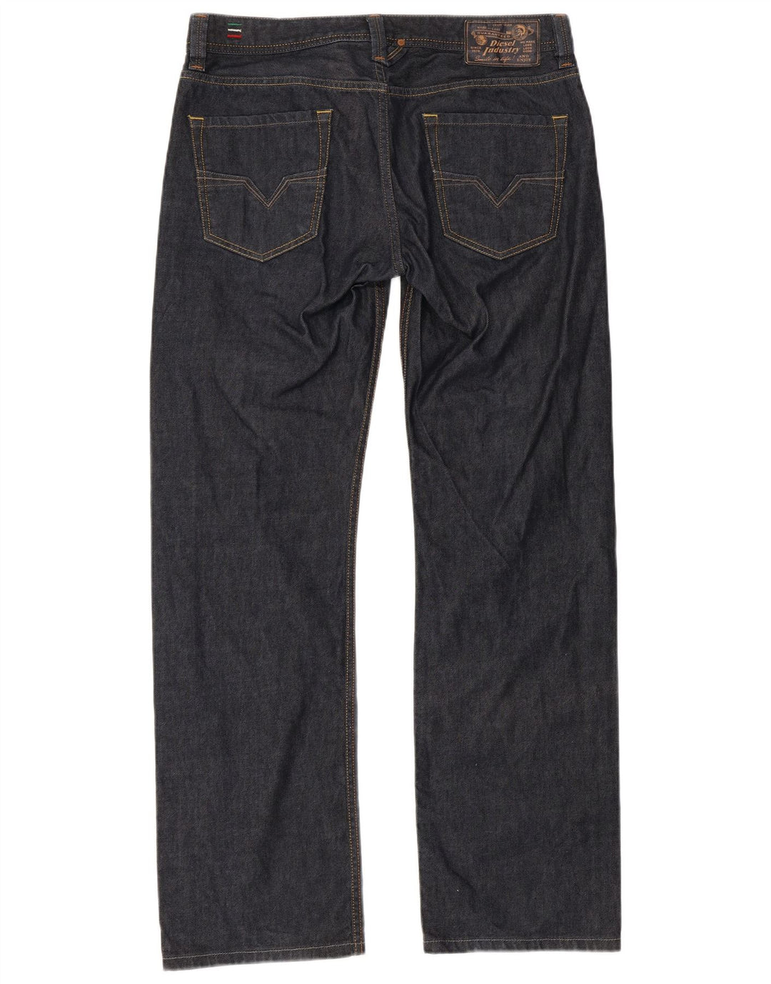 DIESEL Muške ravne traperice Larkee Regular Fit W32 L32 tamnoplavi pamuk