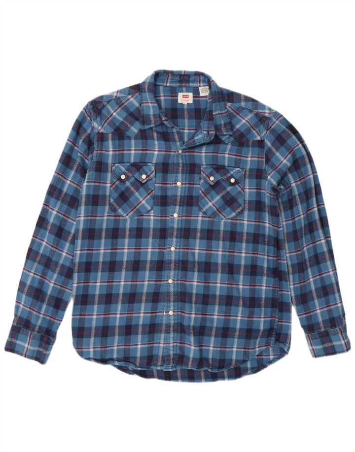 Levi's muška flanelska košulja s velikim plavim karom