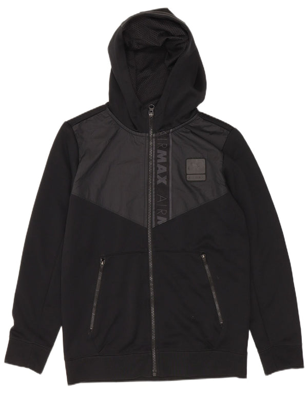 Nike Boys Graphic Zip pulover s kapuljačom 10-11 godina srednje crne boje