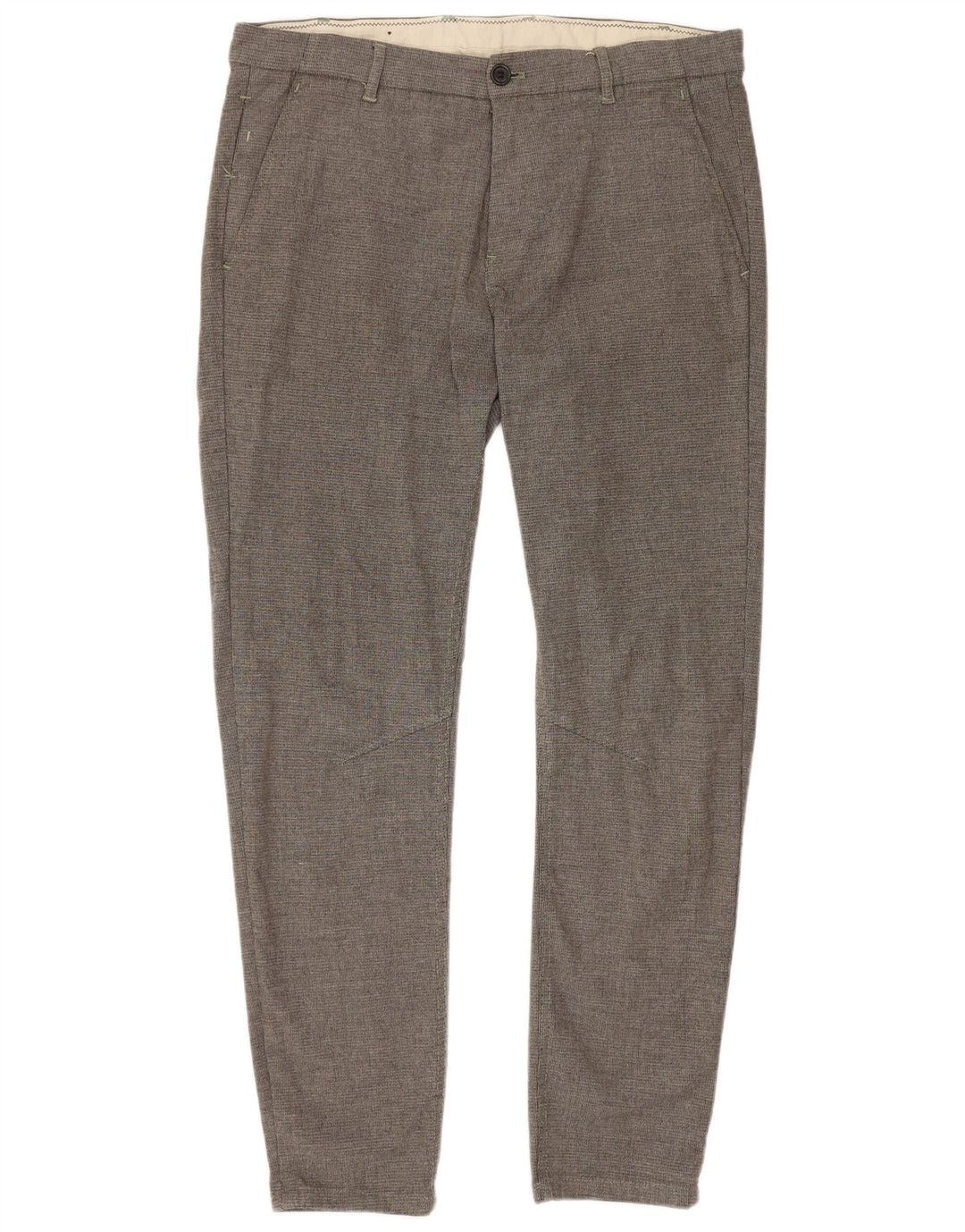 Zara ženske uske chino hlače EU 42 velike W32 L28 sivi poliester