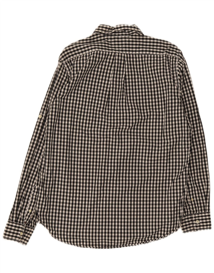 Tommy Hilfiger muška dotjerana košulja srednje veličine od crnog gingham pamuka