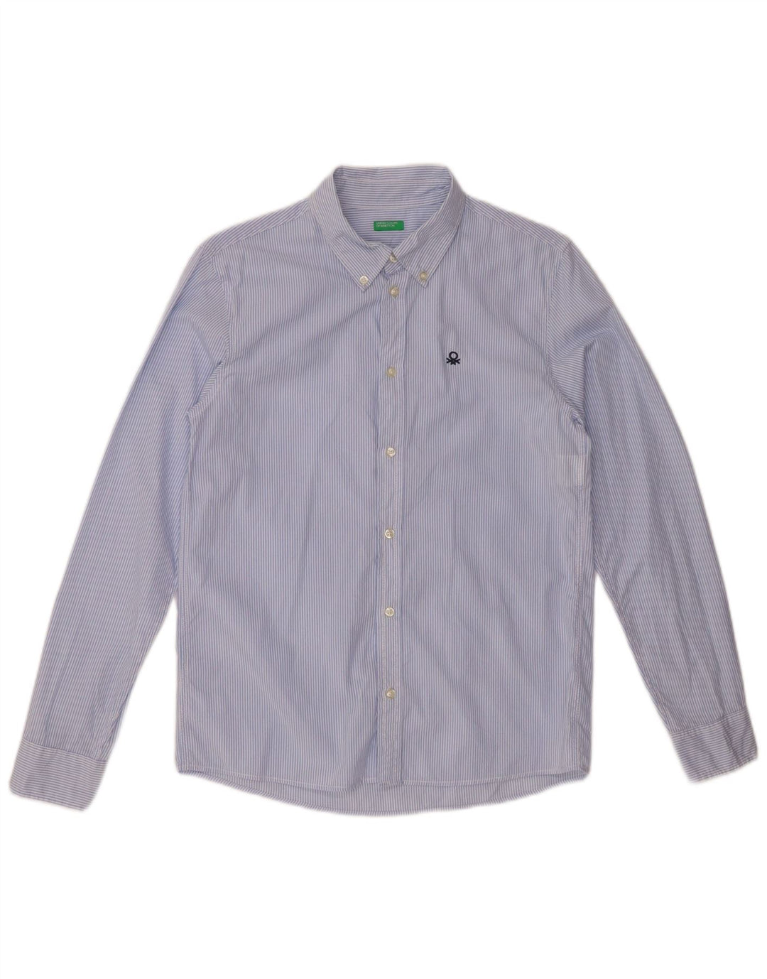 BENETTON Košulja za dječake 13-14 godina 3XL pamuk s plavim prugama