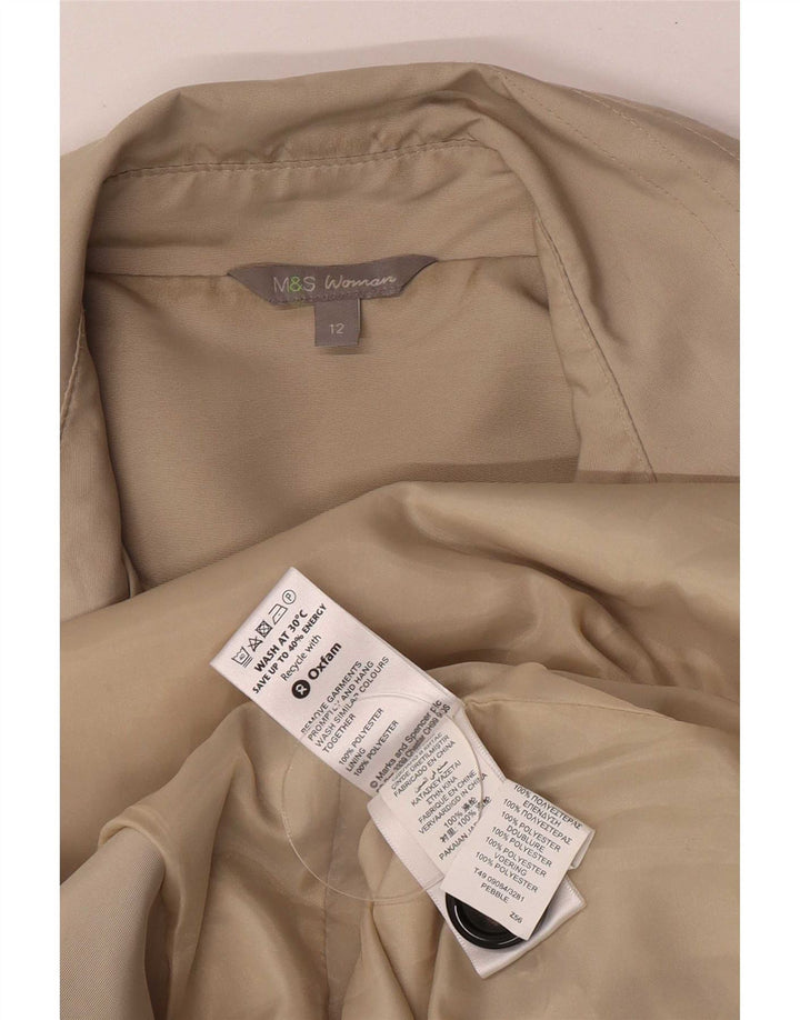Marks & Spencer ženski trenč kaput UK 12 Medium Beige Poliester Classic