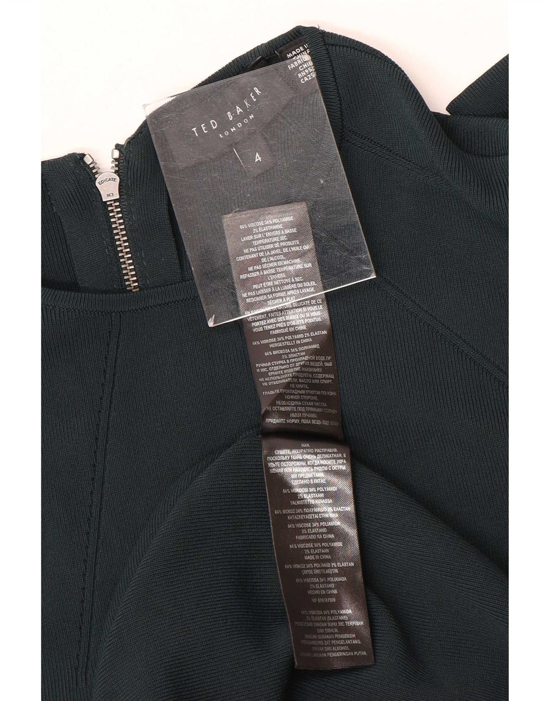 Ted Baker, ženska maksi haljina u obliku šišmiša, veličine 4, velika zelena viskoza