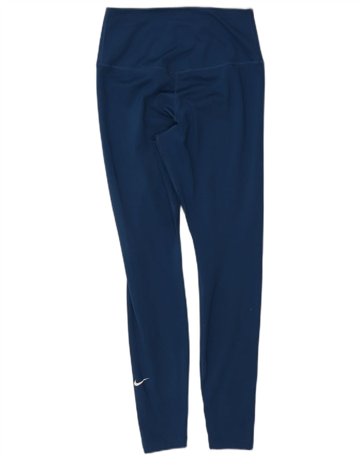 Nike ženske Dri Fit tajice UK 8 Male tamnoplave poliesterske