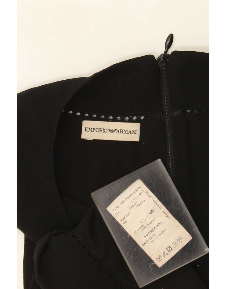 Emporio Armani ženska majica s halterima IT 46 velika crna vunena