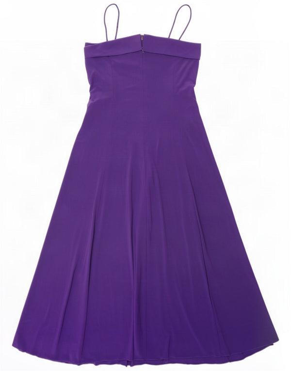 Joseph Ribkoff Womens Sleeveless Maxi Dress UK 14 Large Purple Polyester