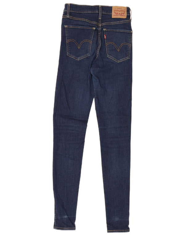 Levi's ženske Mile High super skinny traperice W27 L32 tamnoplavi pamuk