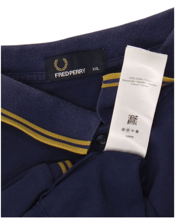 Fred Perry muška polo majica 2XL tamnoplavi pamuk