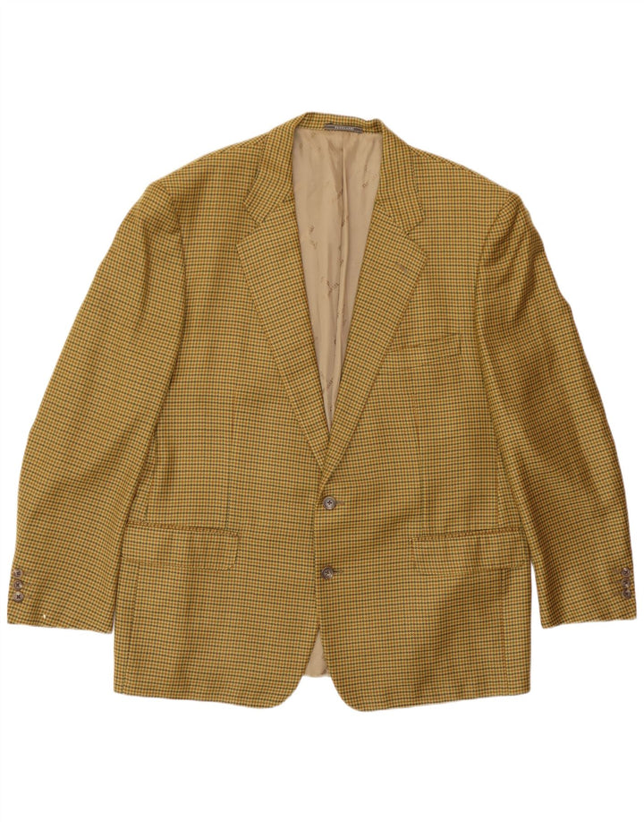 Trussardi muška jakna sa 2 gumba IT 56 3XL bež houndstooth