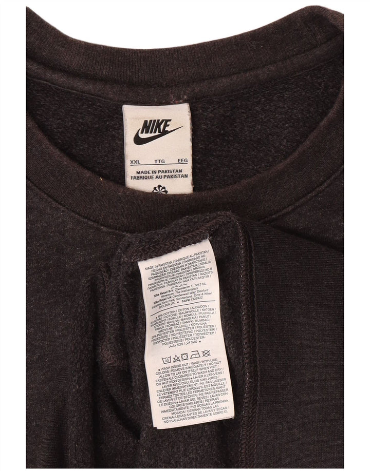 NIKE muški džemperi 2XL sivi pamuk