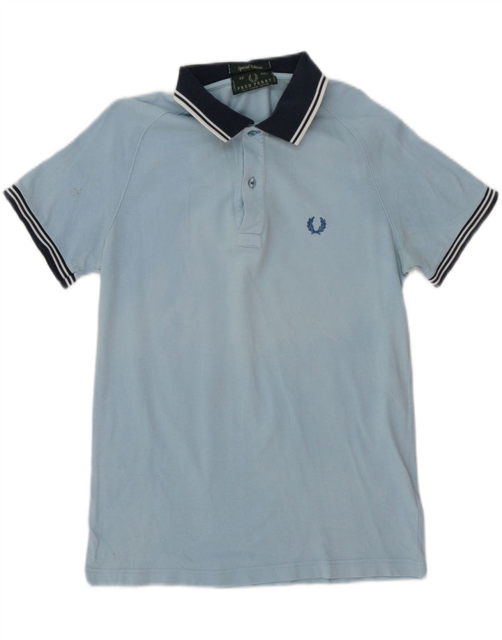 Fred Perry muška polo majica za ragbi srednje plave pruge, pamuk