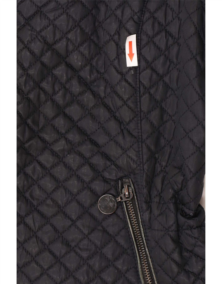 Ženska prošivena jakna Massimo Dutti UK 18 XL crni poliester