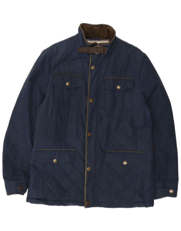 Crew Clothing Muška prošivena jakna UK 40 Large tamnoplavi pamuk