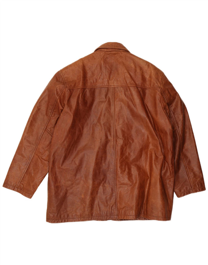 UNION RIVER muška kožna jakna UK 42 XL smeđa koža