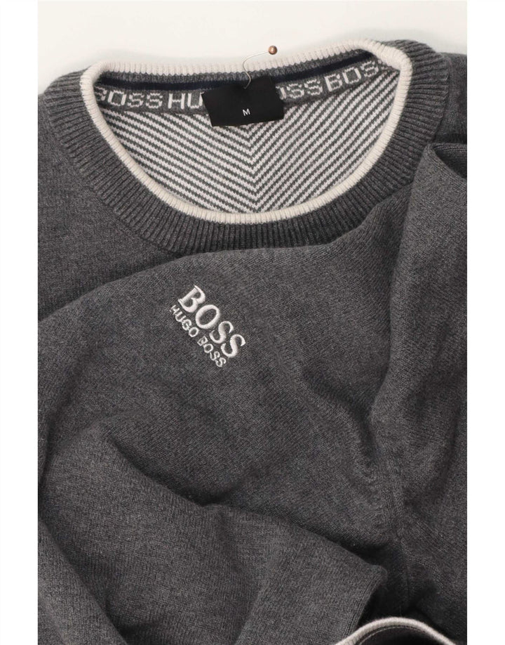 Hugo Boss muški džemper s okruglim izrezom srednje sive boje