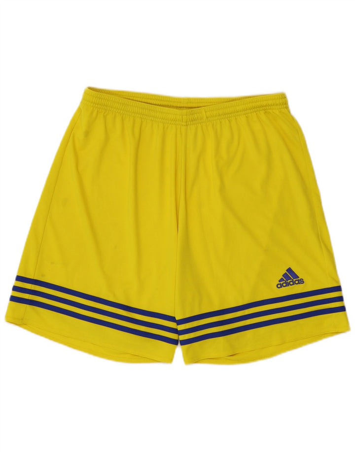 Adidas muške sportske kratke hlače Climalite, veliki žuti poliester
