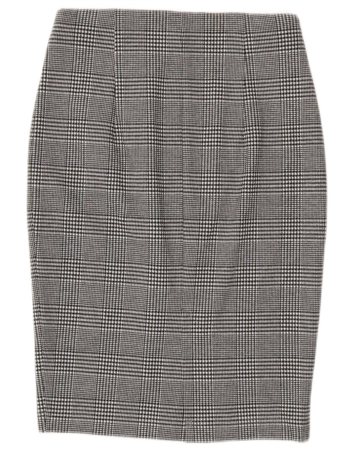 Marks & Spencer ženska pencil suknja UK 8 mala W28 sivi karirani poliester
