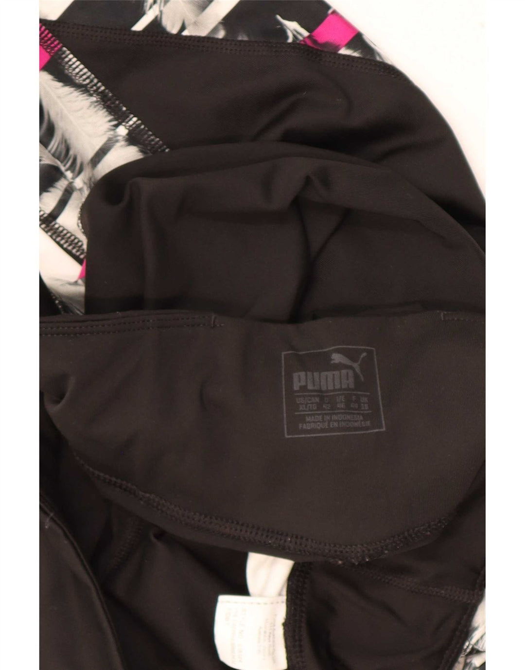 Puma ženske tajice UK 18 XL crne geometrijske