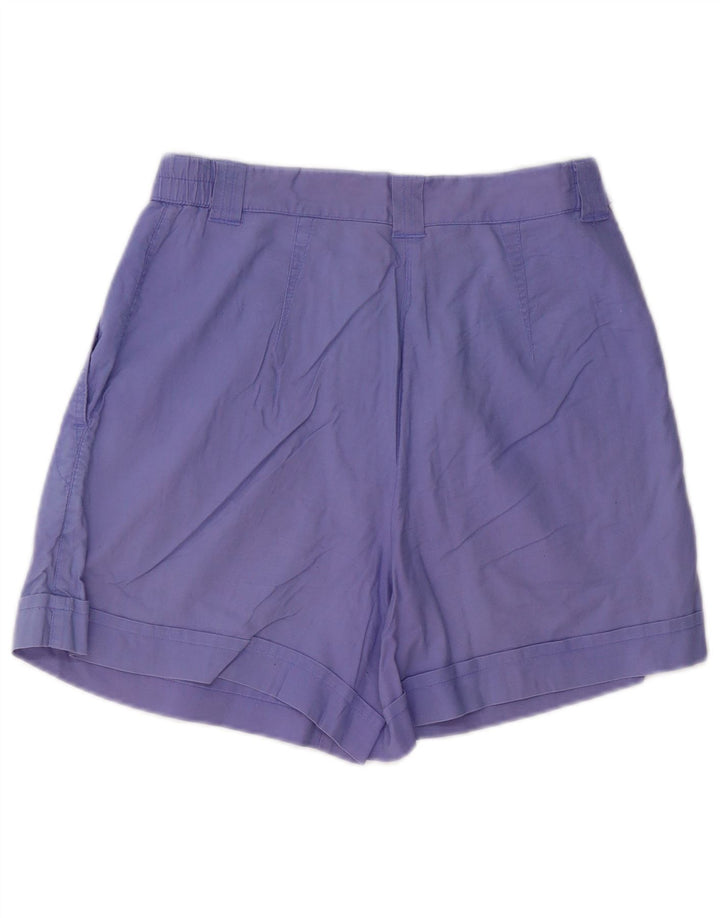 Vintage ženske kratke chino hlače s štipaljkama W28 srednje ljubičaste