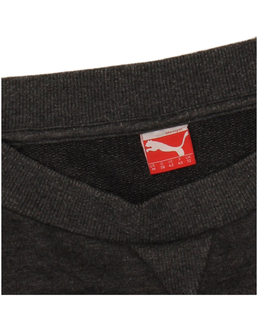 PUMA Ženski džemper kratkih rukava s grafičkim motivima UK 12 Srednje siva