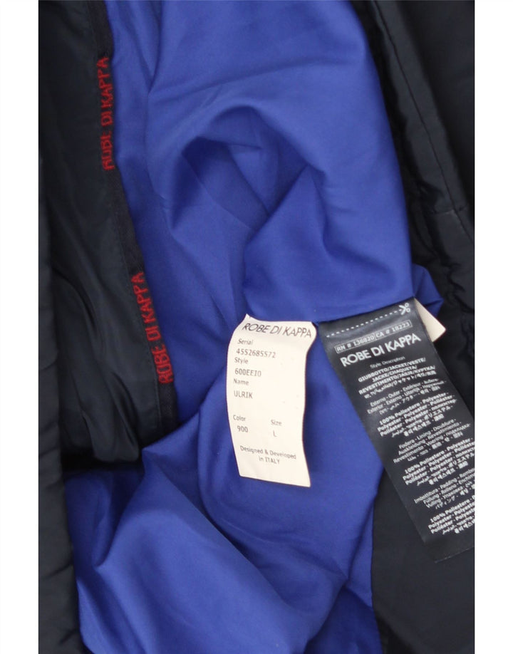 Kappa muška podstavljena jakna UK 40 veliki tamnoplavi poliester