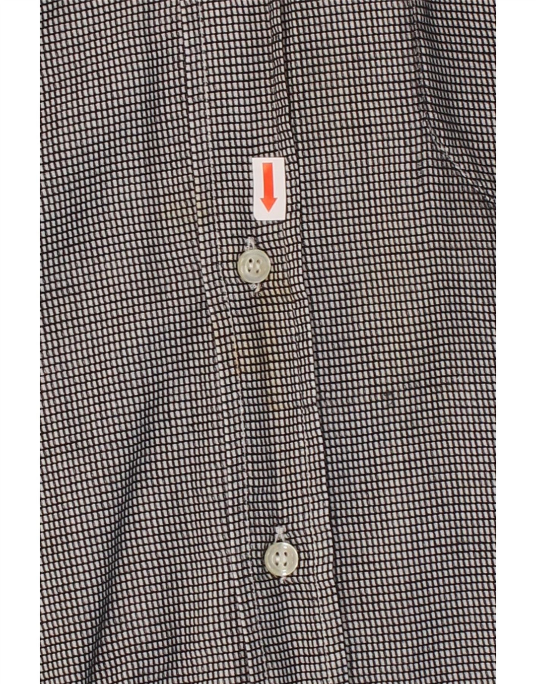ROCCOBAROCCO Mens Shirt Size 17 1/2 44 XL Grey Check Cotton Vintage Roccobarocco and Second-Hand Roccobarocco from Messina Hembry 