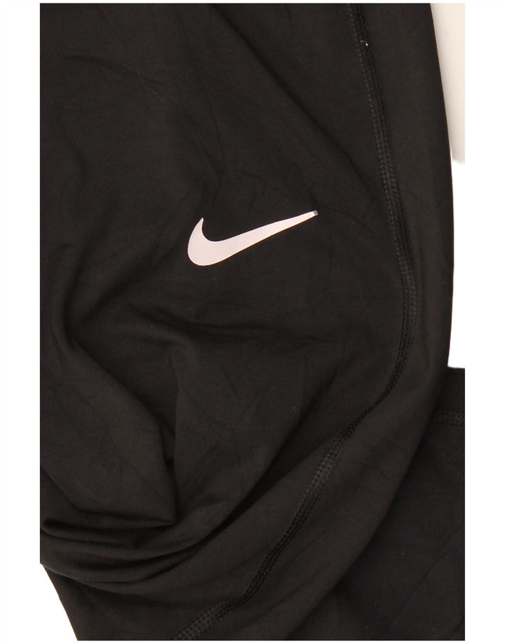 NIKE Ženske Dri Fit Graphic Leggings UK 10 Male crne poliesterske