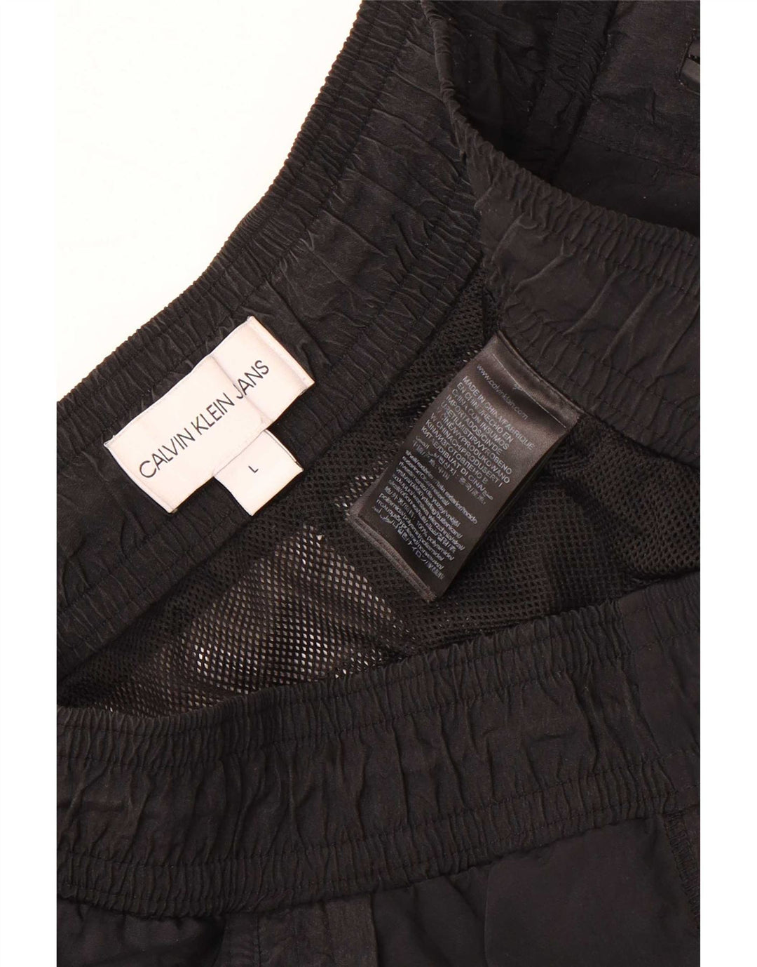 Calvin Klein muške trenirke Hlače Joggers veliki crni poliamid