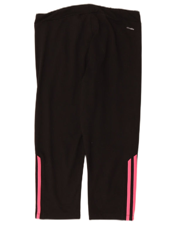 Adidas ženske Climalite Capri tajice UK 12/14 Srednje crni poliester