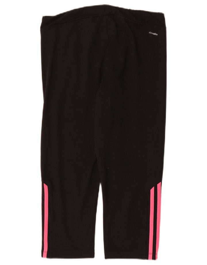 Adidas ženske Climalite Capri tajice UK 12/14 Srednje crni poliester