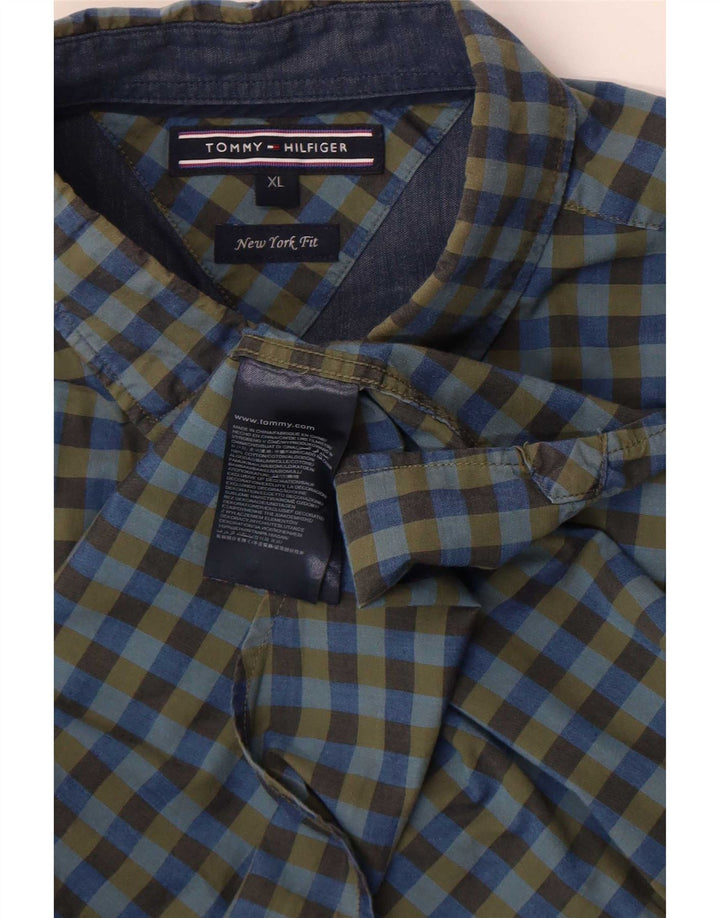 Tommy Hilfiger muška košulja XL plavi gingham pamuk