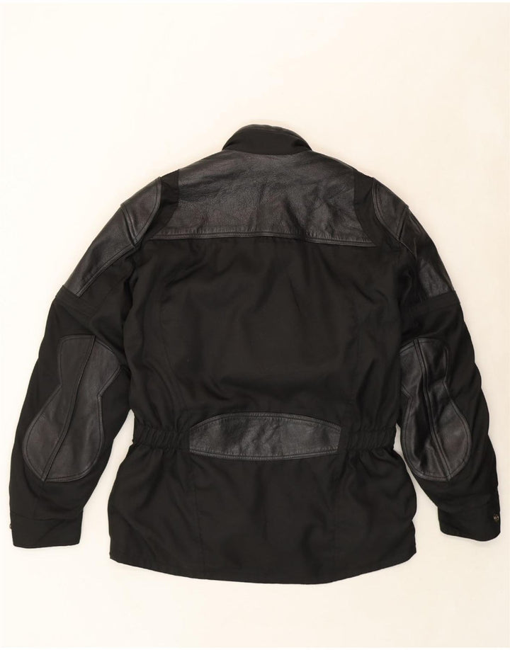 VINTAGE Mens Racer Jacket UK 42 XL Black Polyester Vintage Vintage and Second-Hand Vintage from Messina Hembry 