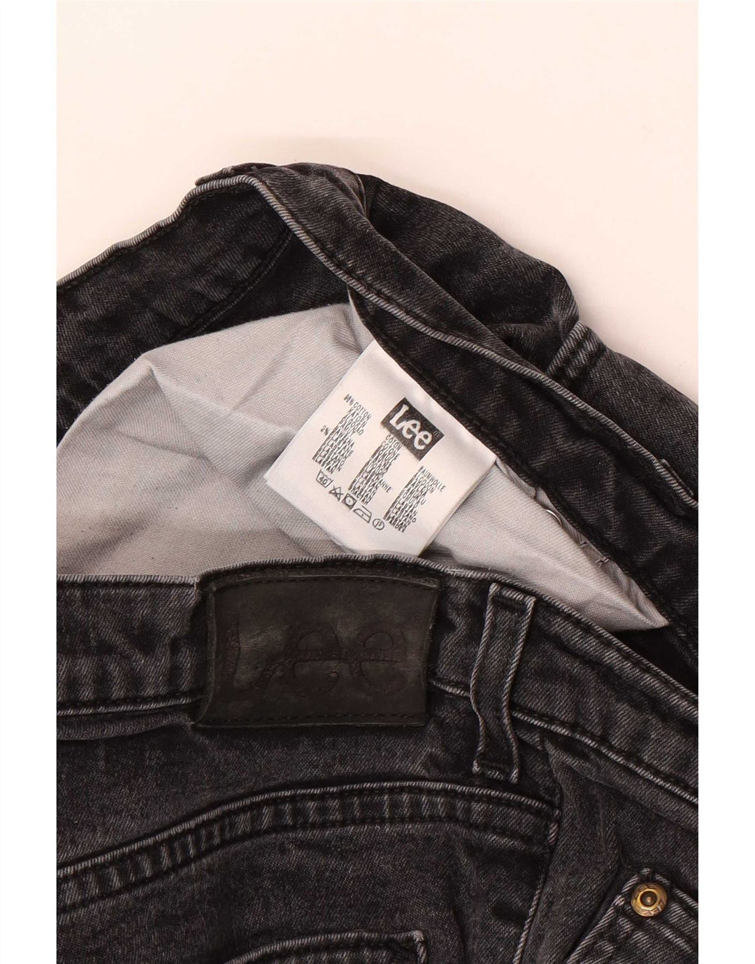 Lee Mens Brooklyn Straight Jeans W36 L36 Crni pamuk